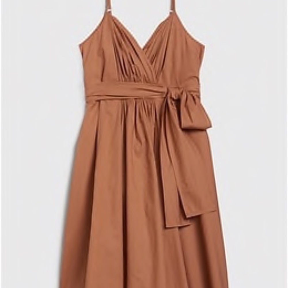 NWT Gap brown cotton cami dress size 2 Tall